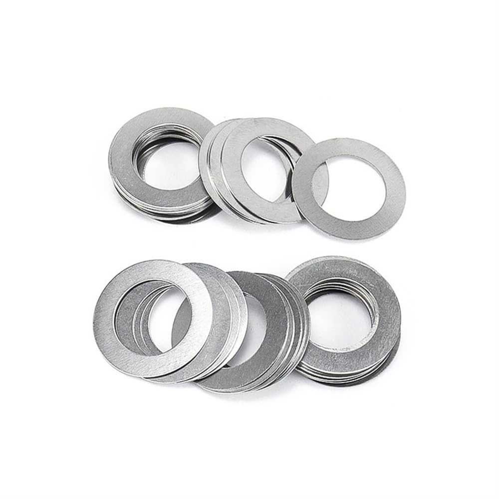 Groß Unterlegscheiben,Unterlegscheiben, Unterlegscheiben, Metallscheiben, 50 Stück, ultradünn, flache Dicke(M3x7)