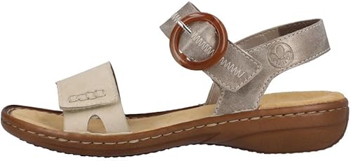Miniatura 5 de Rieker 608Z3 Regina - Sandalias para mujer, correa ajustable para un ajuste seguro, suela ligera y absorbente de golpes para mayor comodidad y