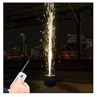 イベントやフェス、ライブで大活躍！リモコンで操作ができる熱くない電子花火 スパークラー 装置【ブラックドラゴン】DMX対応