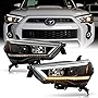 ACANII - For 2014-2022 Toyota 4Runner LED Tube Sequential Turn Signal Projector Headlights Headlamps Pair Set Left+Right