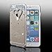For iPhone 6/6s Plus Case,IC ICLOVER Perfect-Fit iPhone 6/6s Plus 5.5 Case, 3D Crystal Rhinestone Diamond Bling Bumper Skin Case Glitter Hard Case Cover For 5.5" iPhone 6/6s Plus -Heart