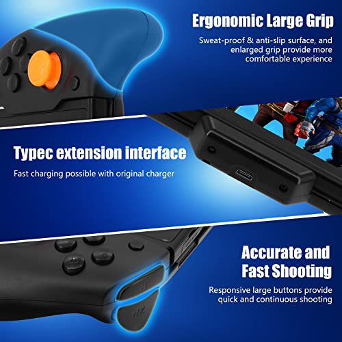 Wireless Controller For Nintendo Switch, Ergonomic Controller For Nintendo Switch With Gravity Induction Of Six-Axis Gyroscope, Double Motor Vibration And Screen Capture Button [Nintendo_Switch](Not For Switch Oled) #TOP5
