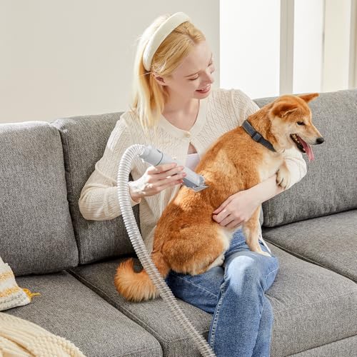 Image of NEWBULIG Pet Grooming Vacuum Kit for Cats and Dogs, 3 Suction Modes
