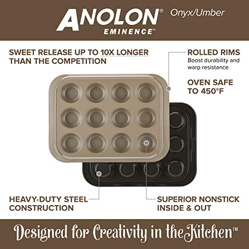 Anolon Eminence Nonstick Baking Pan / Nonstick Cake Pan, Rectangle - 9 Inch X 13 Inch, Black #TOP4