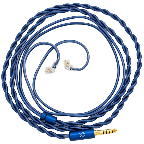 SoundsGood Brigit �u���M�b�g �n���h���C�h ���P�[�u�� �����x ���_�f�� �⃁�b�L ���_�f�� OFC �V���o�[ �R�[�g ������ �C���z�� �A�b�v�O���[�h �P�[�u�� �����P�[�u�� (QDC-4.4mm, �u���[&�u���[)