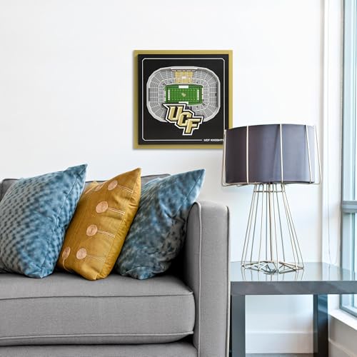 Image of YouTheFan Officially-licensed NCAA Stadium Series 3D Wall Art - multi-layer team stadium replica, detailed sports fan gift, indoor decor