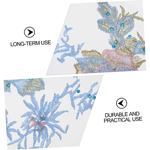 ULDIGI 2 peças Project D vestido de artesanato tecido de casamento artesanato tecido céu decote jean