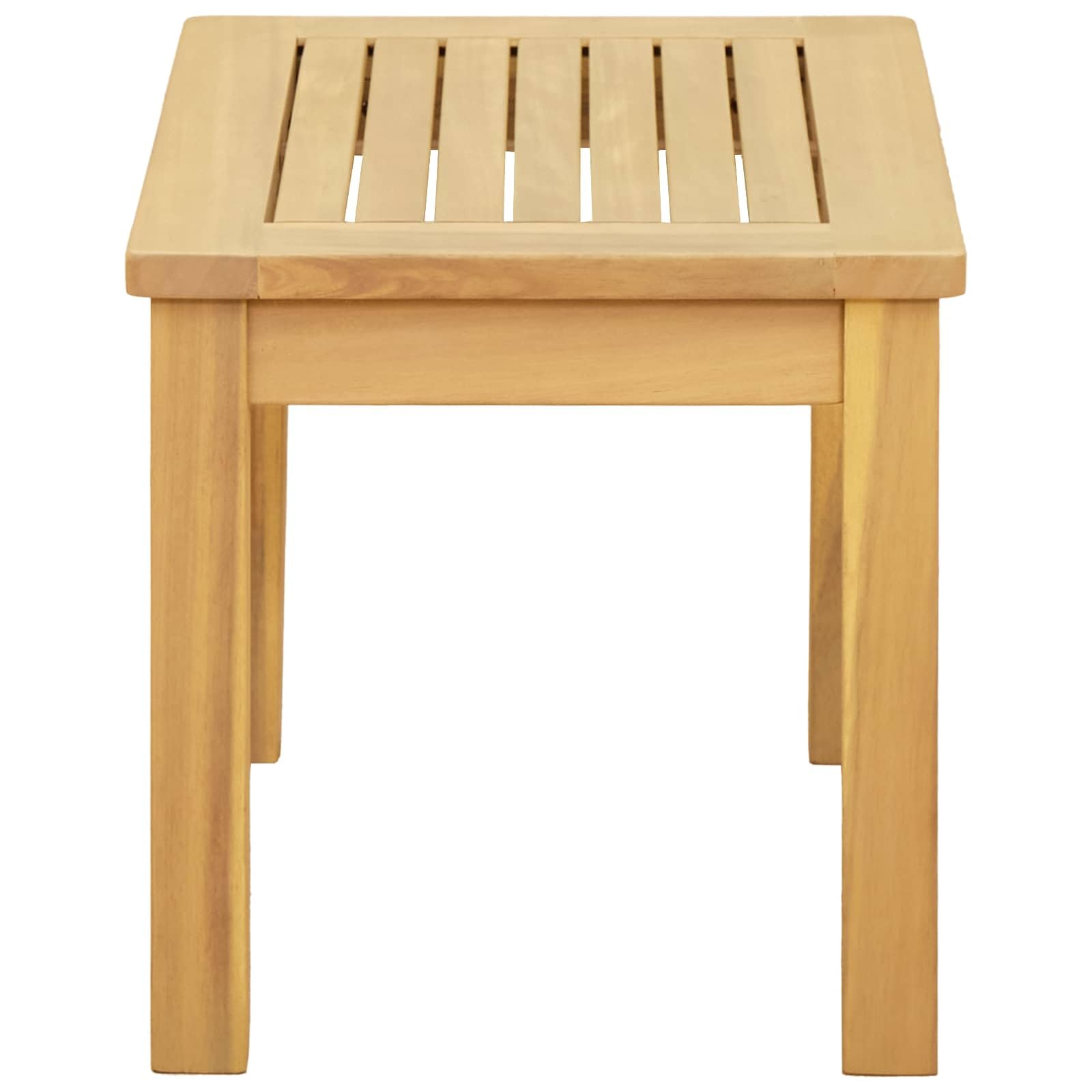 vidaXL Stolik kawowy Jasna akacja 50 x 35 x 36 cm Lite Drewno Akacji, Mebel Akacjowy, Rustykalny Stolik Kawowy, Niski Na Zewnątrz, Odporność na Warunki, Solidny Drewno