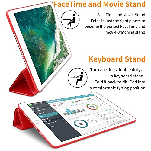 Image of DuraSafe Cases for iPad Pro 11 inch 4th 3rd 2nd Gen Case A2759 MNXE3HN /A MNXD3HN /A A2435 MNXG3HN /A MNXF3HN /A MNXJ3HN /A A2761 A2762 MNXN3HN /A MP553HN /A A2377 MHQR3HN /A MHQT3HN /A A2228 MY232HN /A - Red