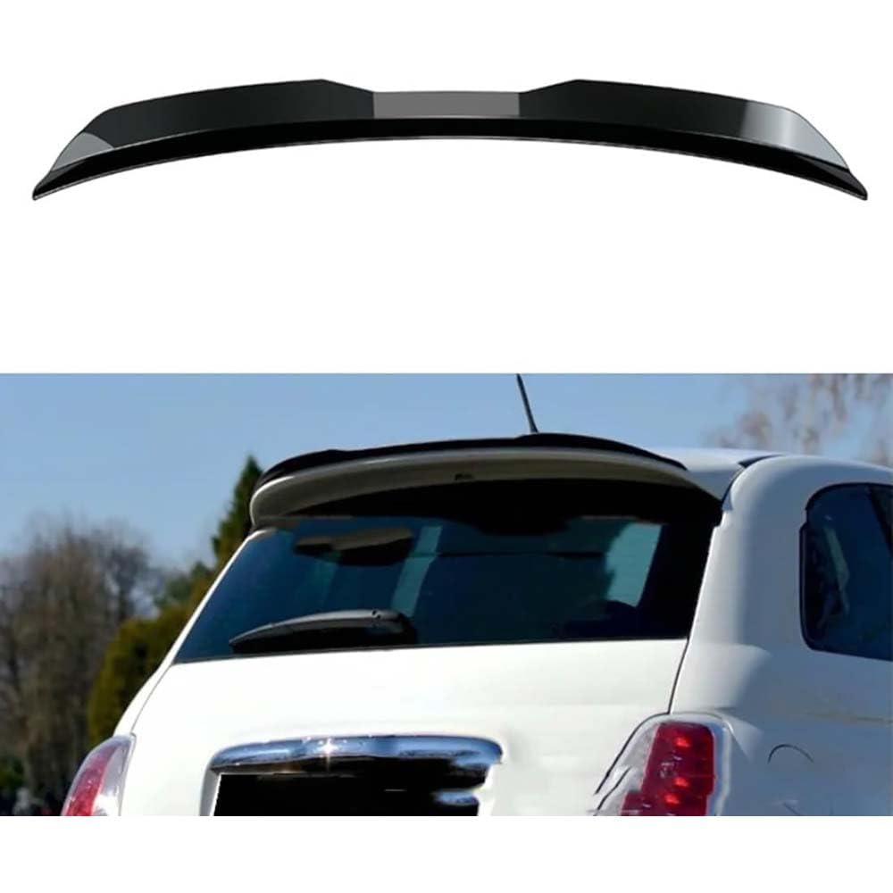 Auto Spoiler posteriori per FIAT 500 ABARTH MK1 FACELIFT 2016-2023,ABS Alettone Posteriore Spoiler Spoiler per Bagagliaio Riduce Resistenza Styling Carrozzeria,B