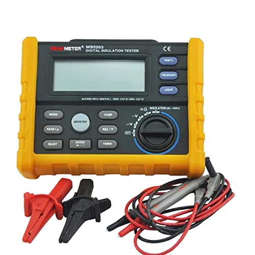 Ms5203 High Voltage Digital Insulation Resistance Tester With Dcv And Acv Detection,1000 Volt And 10G Ohm Detection #TOP1