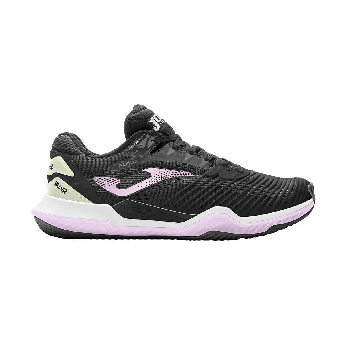 Joma Damen Negro Rosa Point Lady Serie, Schuhe, Schwarz Rosa, 37 Eu, 37 Eu