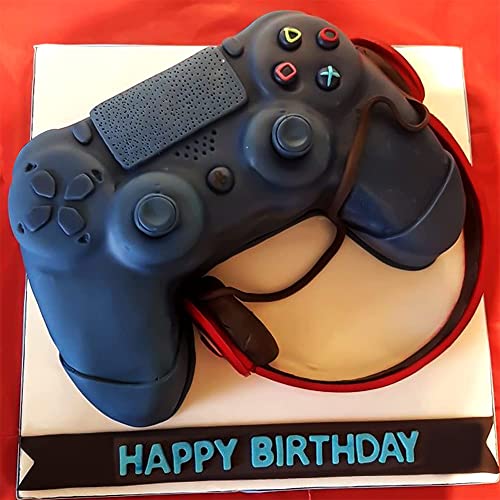 MEZHEN Silikonformen Gamepad Backform Game Controller Kuchenform Silikon Form 3D Kuchenbackform Mousse Videospiel Motivbackformen Gelee Dessert Seifenform Geburtstag