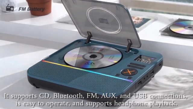 Amazon.com: CD Player Portable, MONODEAL HiFi Stereo Portable CD