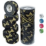 GRIP MAMBA Elastic Athletic Finger Tape, 1” Wide w/Premium Adhesive, Protects Hand Thumb &...