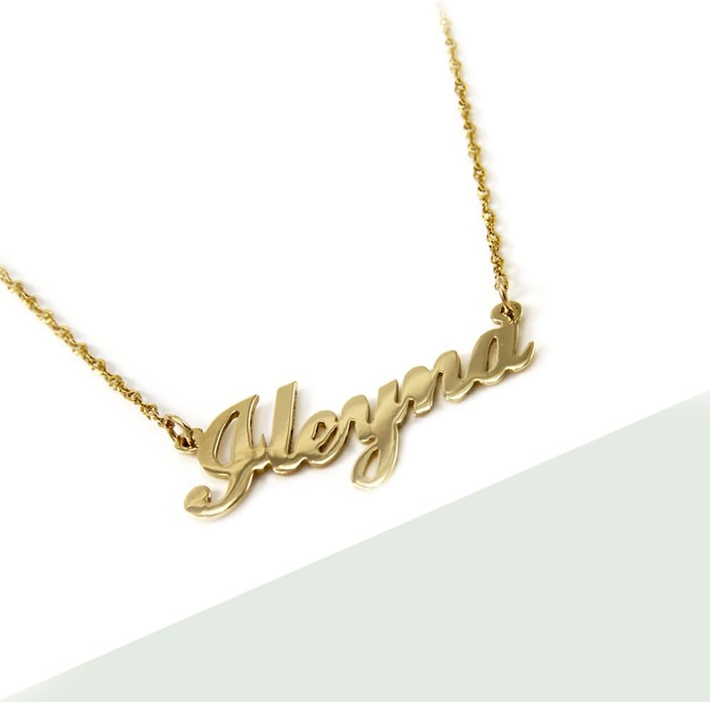 14k Gold Personalized Name Necklace