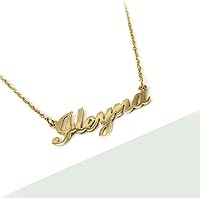 Vista 2 de Collar de oro de 14k con nombre personalizado