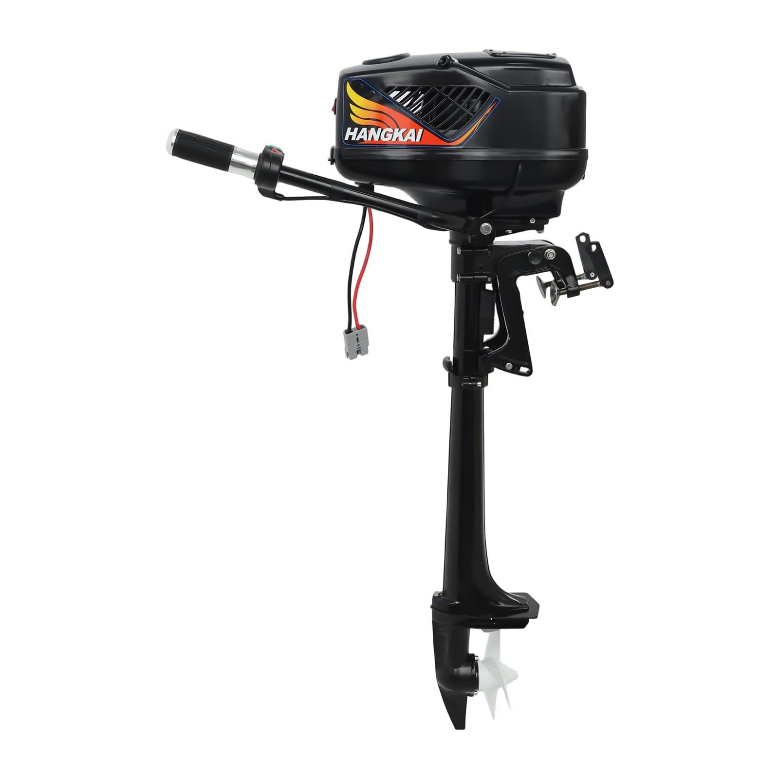 Motor fueraborda eléctrico de 48 V 1200 W, motor eléctrico fueraborda, empuje de 800 kg, 3000 rpm, motor de trolling silencioso, altura ajustable, 10 km/h, velocidad variable continua para barco de