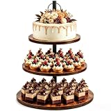 HINATDD Etagere 3 Etagen aus Holz, Tortenständer, Kuchenständer...