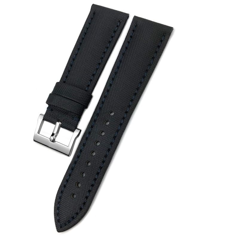 Bracelet de montre 23 mm cuir nylon au quotidien avec Blancpain Fifty Fathoms 5015
