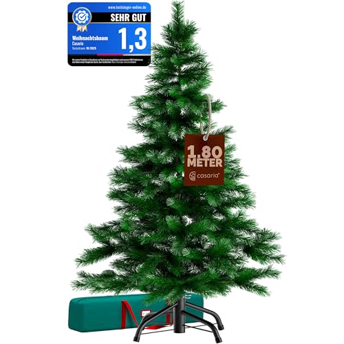 CASARIA® Weihnachtsbaum künstlich 180cm dichte Spitzen schneller...
