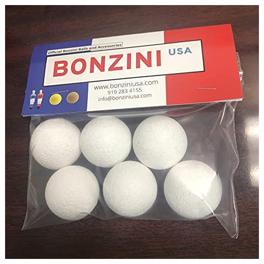 6-Pack Bonzini White Lacquered Cork Ball