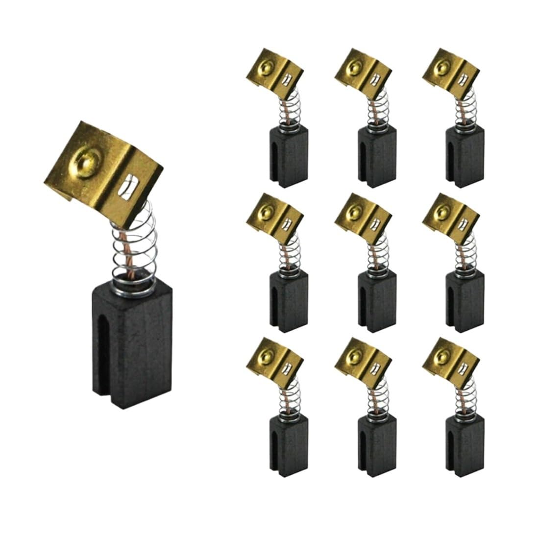 5 paia di spazzole in carbonio 6,4 x 7,9 x 12,5 mm 596071-00 per smerigliatrice angolare Decke Motori elettrici CD105 CD110 CD115 KG900