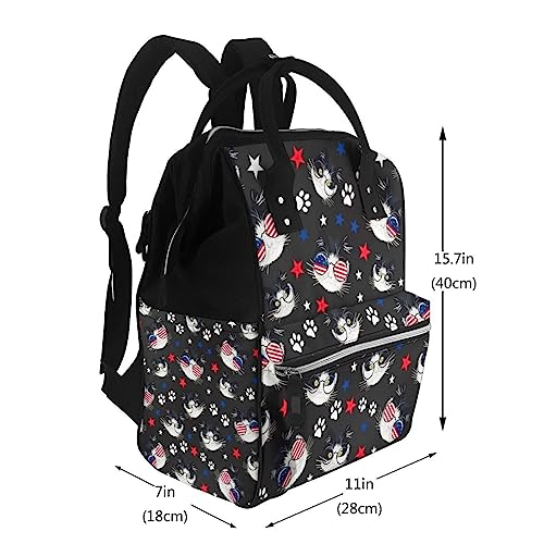 Sac à langer tendance de style décontracté, modèle multicolore en taille unique - 2