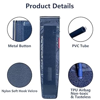 TENQUAN Bracciale Misuratore Pressione da braccio extra extra grande Misuratore di Pressione 9"-26" (22-66cm) con Connettore, Solo Polsino per la Pressione Sanguigna Non Inclusa Macchina