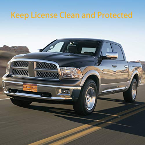 Smile Turtle License Plate Frames 2Pcs,Car Transparent Clear Front License Plate Cover,Fits All Standard Us Plates To Holder,Lisences Plate Frame With Screws(2Pcs) #TOP2