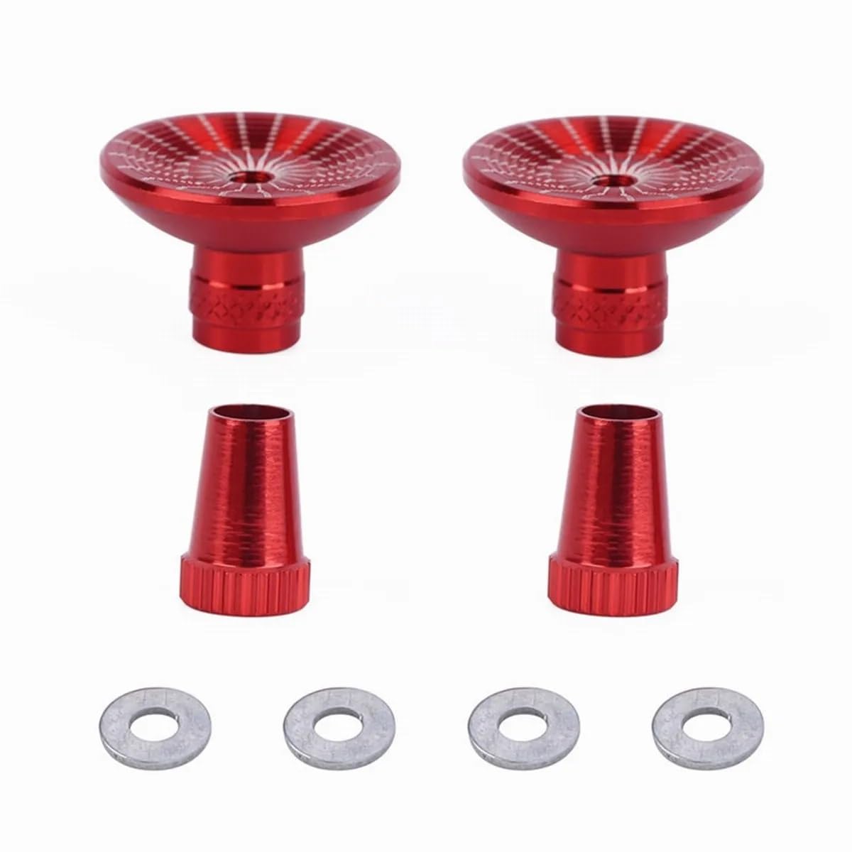 hGiesXgyN CNC Aluminium M3 3mm Thumb Stick Umbrella Thumbstick For FU/JR Controller Transmitter RC Helicopter Airplane Car Quadcopter(Rouge)