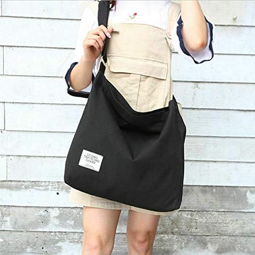 MOVKZACV Canvas Tote Bags for Women,Handbag Crossbody Bag Beac h Bag Simple Shoulder Bag Ladies Large Tote Handbag with Zip Hobo Handbags