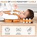 Little Family Baby Head Protector Backpack, Non-Toxic Hypoallergenic Toddler Head Protection Pillow for Falling, Secure, Durable, Fox (Orange)