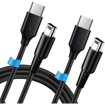 2 Pack USB-C Charger Cable for 3DS/3DS XL/3DS LL/2DS/DSi/DSi XL/2DS XL/New 2DS LL, Type-C Charging Cable Accessory5ft