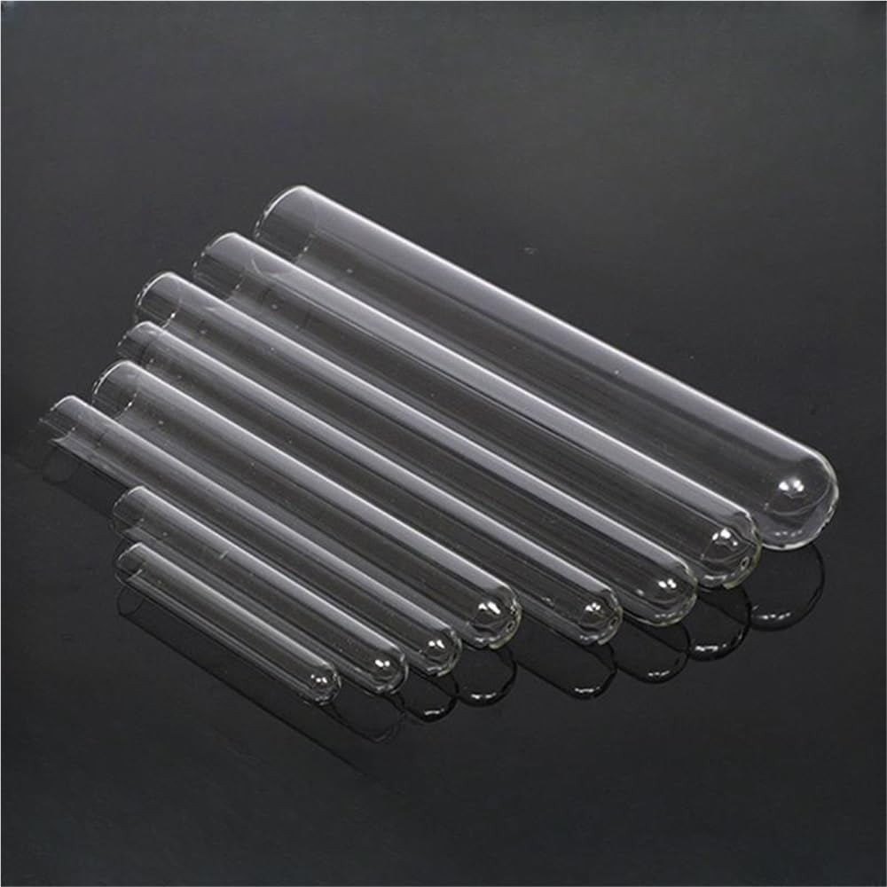 20 Stück Reagenzgläser aus Glass mit Korken, Labor-Reagenzglasbehälter mit rundem Boden, 18 x 150 mm