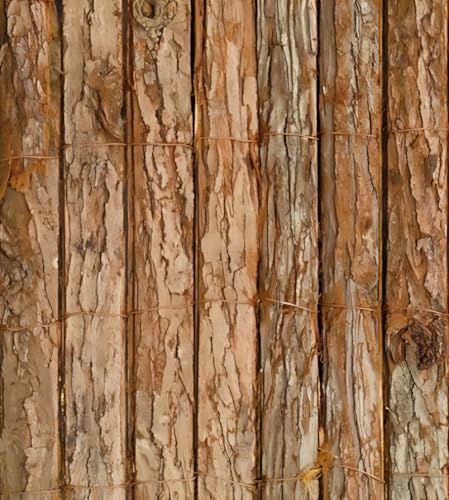 Papillon Bark Natural Garden Fence Screening Roll Privacy Wind/Sun Protection 4m x 1.5m (13ft 1in x 5ft)