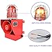 Y DIANS S Alarm Siren IP66 Waterproof Outdoor 130dB Horn 45W Security Sirens for Ports, Docks, Factories, Schools, Homes AC 110V-120V SLA-05G
