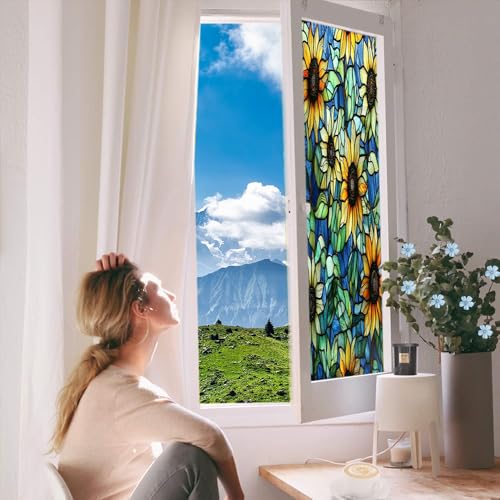 Vinilo adhesivo para ventana efecto vidriera 17.7x23.6 pulgadas miniatura 4