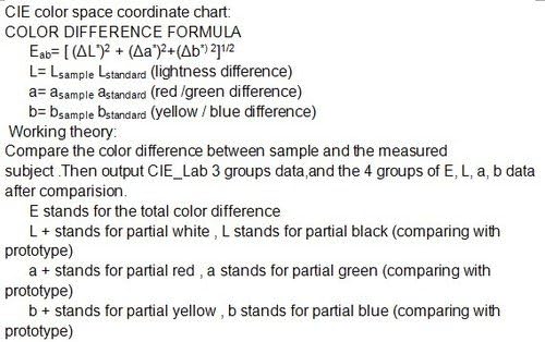 Gowe Portable colorimeter colour defference analyzer meter color reader HIGH accuracy Test range: L:0~100 a:-128~127 b:-128~127