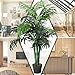 Goplus Artificial Palm Tree, 3.5 Feet Tall Potted Fake Greenery Tropical Plant, Faux Floor Tree for Indoor Outdoor Home Living Room Decor