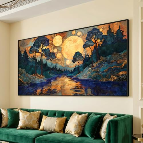 Art mural classique Klimt grand format abstrait de haute précision