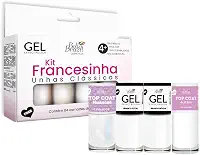 Kit Francesinha Unhas Clássicas 4 Esmaltes Bella Brazil