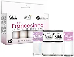 Kit Francesinha Unhas Clássicas 4 Esmaltes Bella Brazil