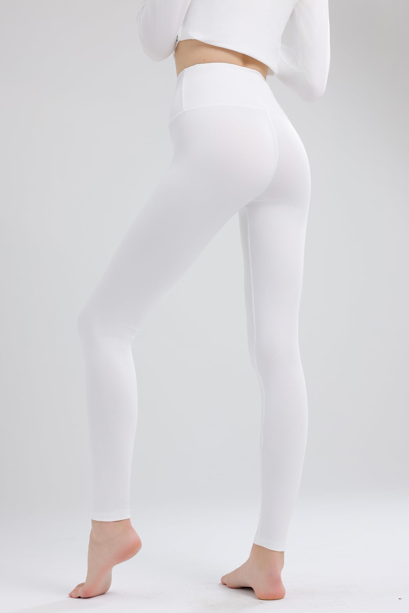 HiZiTi Intimo Termico Donna Maglia Lunga Tuta Invernale Biancheria Termici Abbigliamento Termica Completo Leggings Magliette Calze Pantaloni Termiche Completo Sci Donna Nero Bianca