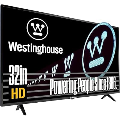 Westinghouse 32 Inch TV, HD LED Small Flat Screen Non-Smart Television, Works with Fire Stick, Roku, Apple TV, TiVo, Xumo, and Streaming Devices