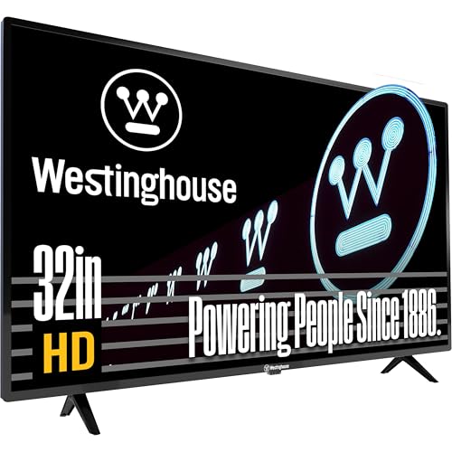 Westinghouse 32 Inch TV, HD LED Small Flat Screen Non-Smart Television, Works with Fire Stick, Roku,...