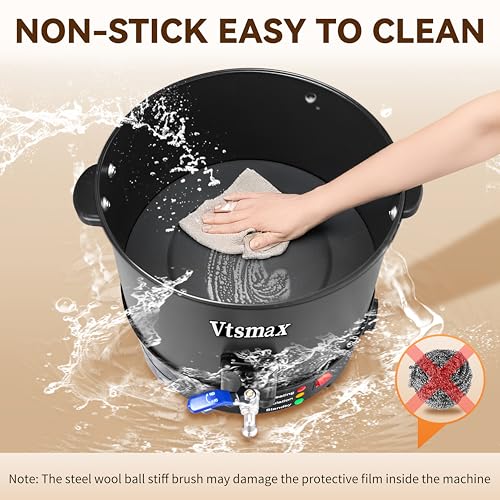 Vtsmax 12Lbs Wax Melter for Candle Making Pot with Temp Control and No-Clog Pour Spout, Easy to Use & Clean for Candle, Soap, Home & Commercial Use - Image 6