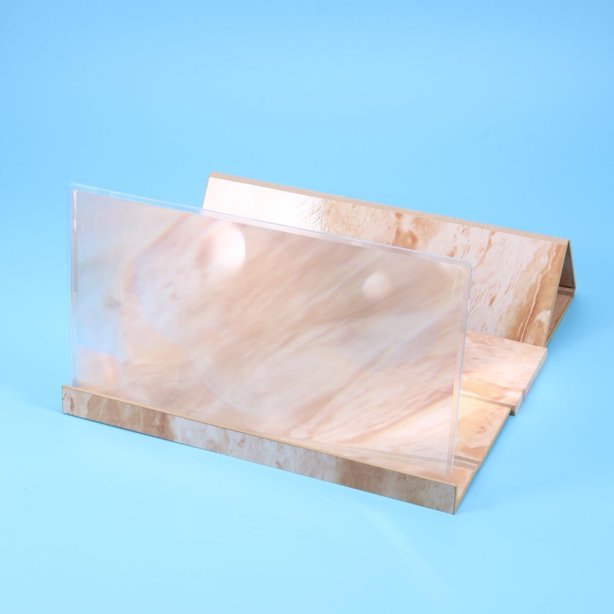 D Phone Screen Magnifier Foldable Stand for Smartphones Acrylic Wood