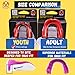 Oral Mart Black/Red Youth Mouth Guard for Kids - Youth Mouthguard for Karate, Flag Football, Martial Arts, Taekwondo, Boxing, Football, Rugby, BJJ, Muay Thai, Soccer, Hockey