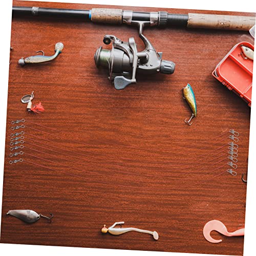 LIOOBO Líder de alambre para pesca con giro miniatura 5